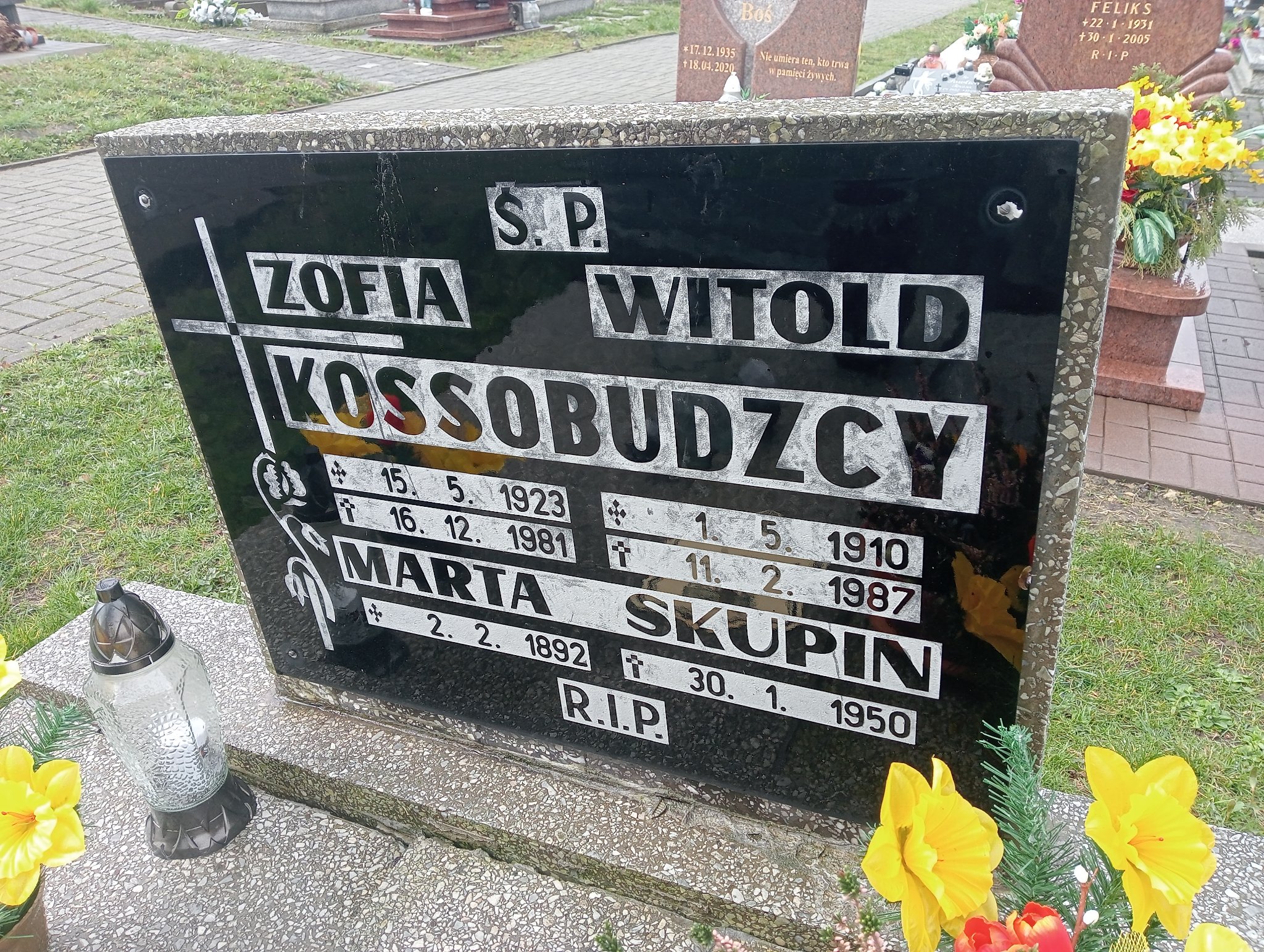 Zofia Kossobudzka 1923 Świętochłowice (Chropaczów) - Grobonet - Wyszukiwarka osób pochowanych