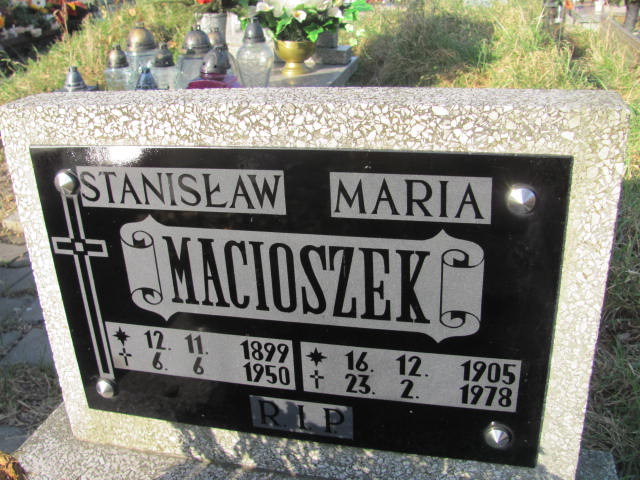 Maria Macioszek 1905 Świętochłowice (Chropaczów) - Grobonet - Wyszukiwarka osób pochowanych