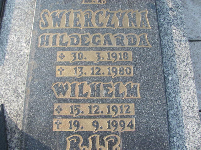 Wilhelm Świerczyna 1912 Świętochłowice (Chropaczów) - Grobonet - Wyszukiwarka osób pochowanych