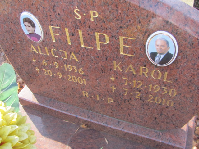 Karol Filpe 1930 Świętochłowice (Chropaczów) - Grobonet - Wyszukiwarka osób pochowanych