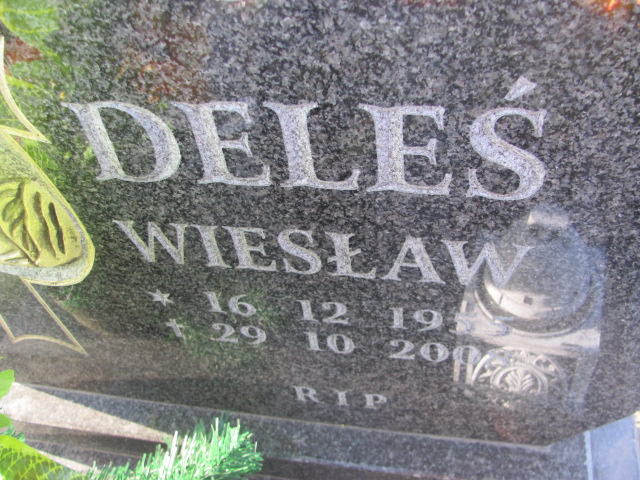 Wiesław Deleś 1955 Świętochłowice (Chropaczów) - Grobonet - Wyszukiwarka osób pochowanych