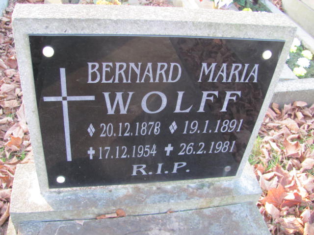 Bernard Wolff 1878 Świętochłowice (Chropaczów) - Grobonet - Wyszukiwarka osób pochowanych