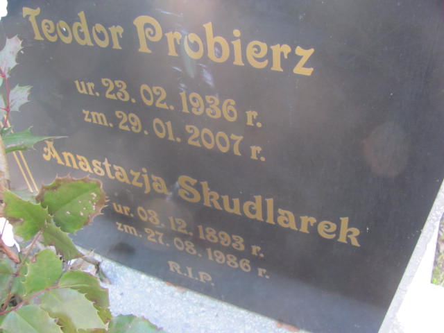 Teodor Probierz 1936 Świętochłowice (Chropaczów) - Grobonet - Wyszukiwarka osób pochowanych
