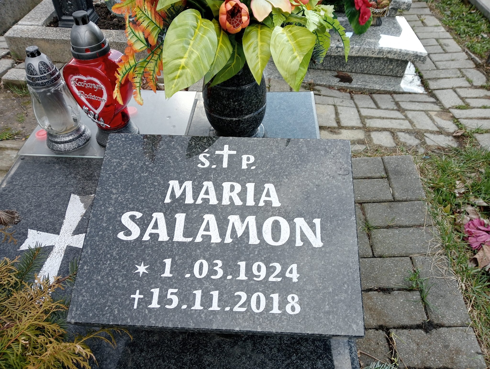 Maria Salamon 1924 Świętochłowice (Chropaczów) - Grobonet - Wyszukiwarka osób pochowanych