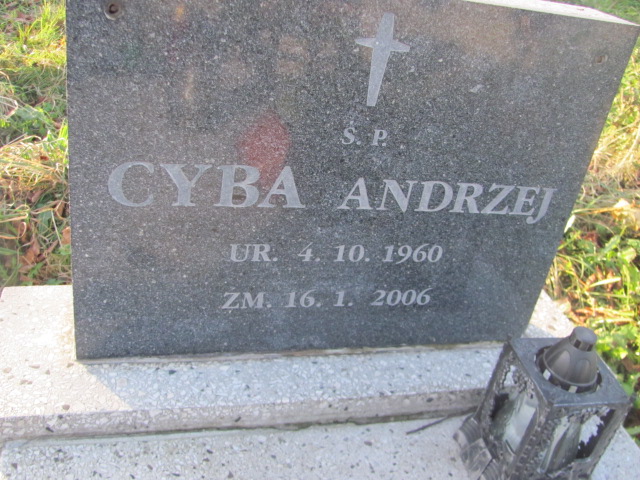Andrzej Cyba 1960 Świętochłowice (Chropaczów) - Grobonet - Wyszukiwarka osób pochowanych