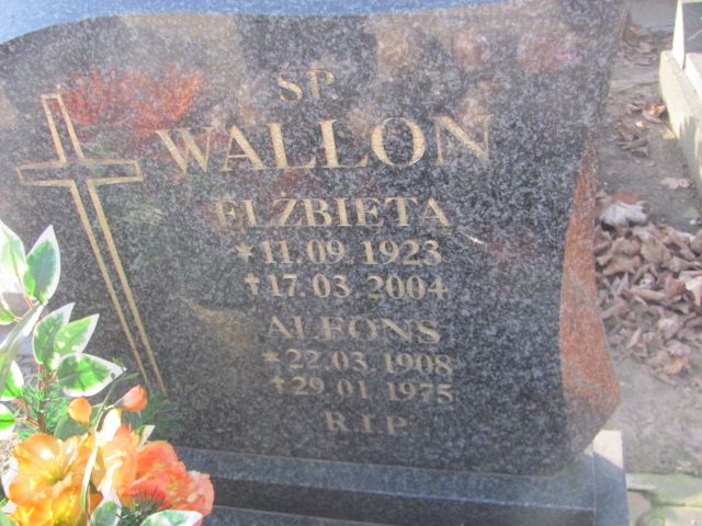 Alfons Wallon 1908 Świętochłowice (Chropaczów) - Grobonet - Wyszukiwarka osób pochowanych